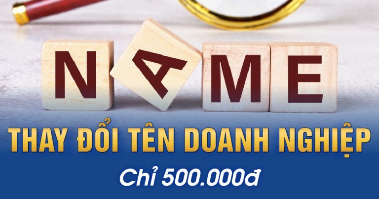 thay đổi tên doanh nghiệp