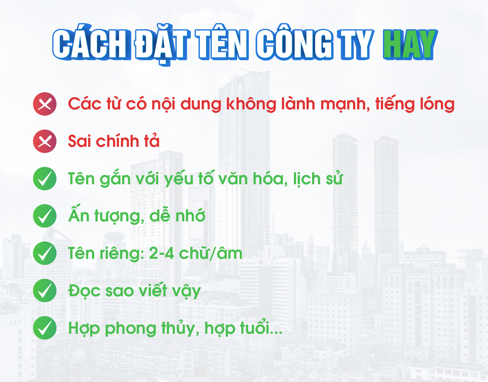 Cách đặt tên công ty, doanh nghiệp hay, không bị trùng mà vẫn đúng quy định của pháp luật