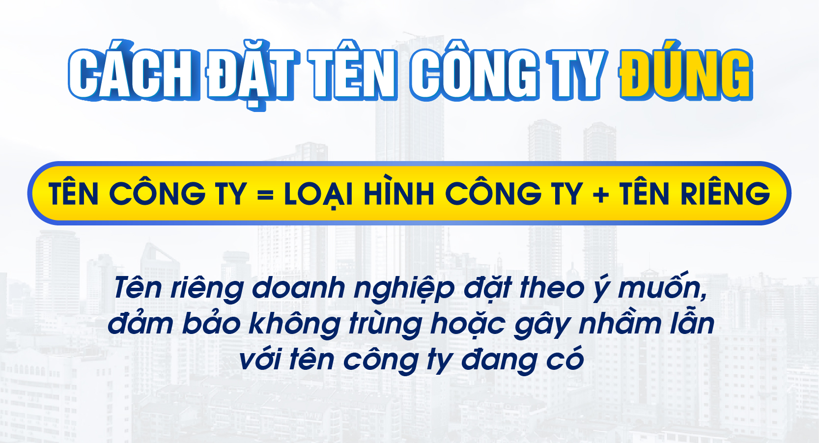 Cách đặt tên công ty, doanh nghiệp hay, không bị trùng mà vẫn đúng quy định của pháp luật