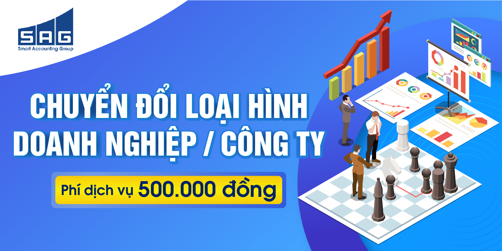 Dịch vụ chuyển đổi loại hình doanh nghiệp hoặc công ty với phí dịch vụ từ 500.000đ