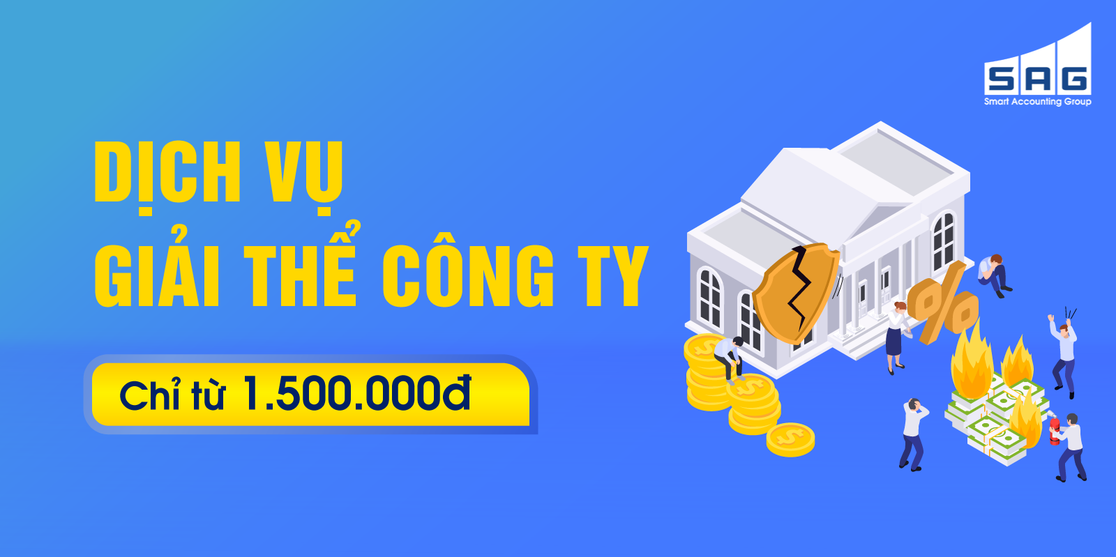 Dịch vụ làm thủ tục giải thể công ty, doanh nghiệp chỉ từ 1.500.000đ