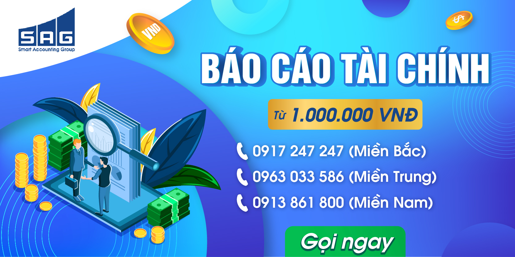 Dịch vụ nhận làm Báo Cáo Tài Chính cuối năm - Từ 1.000.000đ