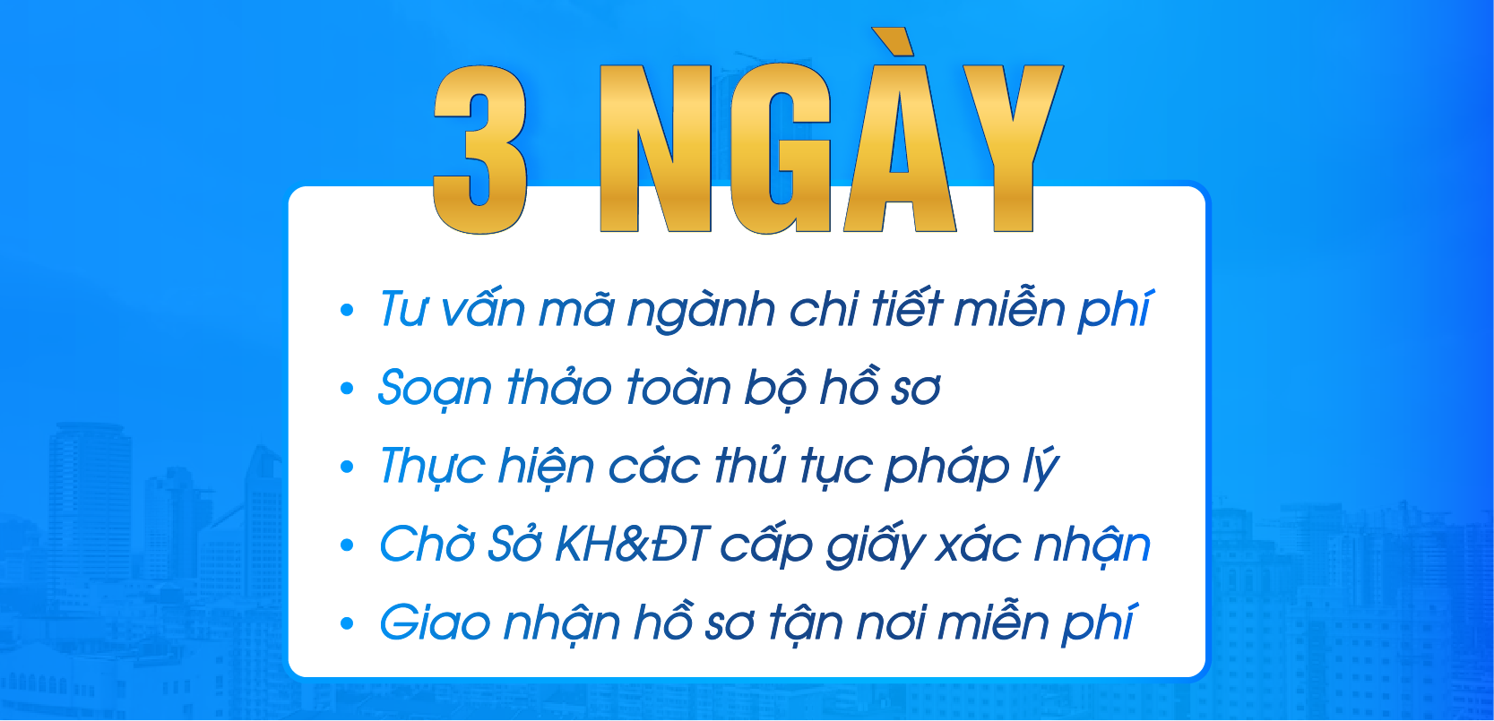 Dịch vụ bổ sung, thay đổi ngành nghề kinh doanh chỉ từ 3-4 ngày
